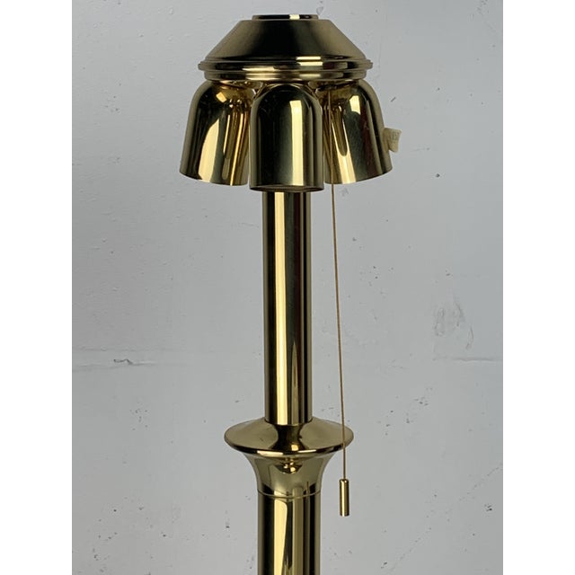 1960s Mid-Century Hollywood Regency Brass Mushroom Table Lamp, Vienna, Austria, 1960s For Sale - Image 5 of 18