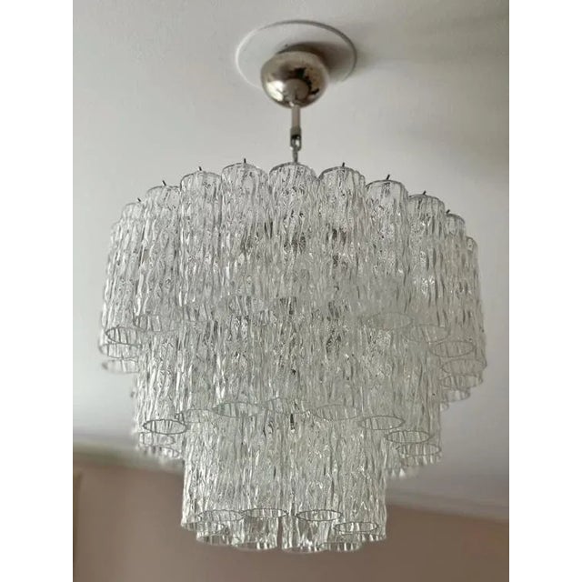 Murano Glass Cylinder Chandelier For Sale - Image 10 of 10