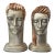 1980s Art Deco Revival Busts After Lora Marx -a Pair For Sale