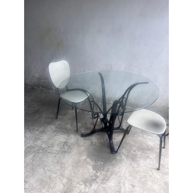French Dining Chairs by Jacques Hitier, 1950s, Set of 2 For Sale - Image 9 of 10
