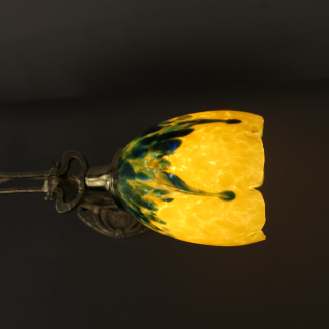 Art Nouveau Wall or Table Lamp attributed to Wiener Werkstätten, Vienna, 1920s For Sale - Image 14 of 16