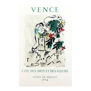 Chagall Lithograph 20 Vence 1954 Art in Posters