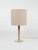 Midcentury beautiful table lamp mod. A/1 in brass, steel, wood and fabric by Sciolari. Made in Italy in the 1960s. The...