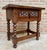 20th Century Spanish Nightstand Carved Drawer and Iron Hardware, 1890s For Sale - Image 4 of 18