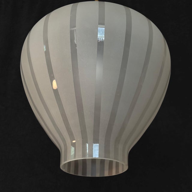 Swedish Modern Onion Pendant Lamp by Harald Notini for Böhlmarks, 1930s For Sale - Image 4 of 13