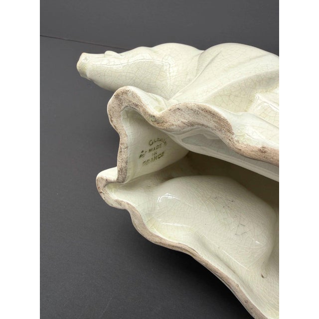 Ceramic Art Deco Statue of Boar in Glazed and Crackled Earthenware by Charles Lemanceau for Saint Clement, 1930s For Sale - Image 7 of 8