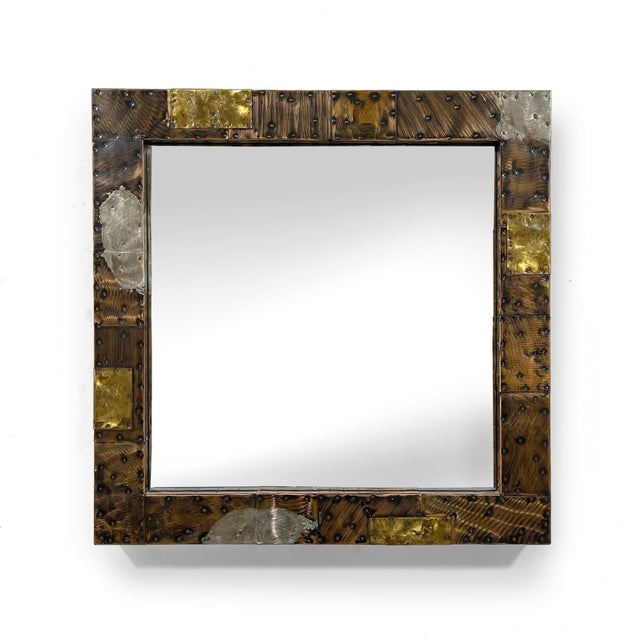 Paul Evans Patchwork Wall Mirror For Sale - Image 9 of 10