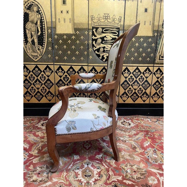 Louis Philippe Armchair, 19th Century For Sale - Image 4 of 7
