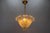 Mid-Century Italian Murano Glass Gold Inclusion Foliage Pendant Light, 1950s For Sale - Image 11 of 18