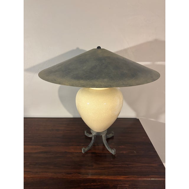 Karl Springer 1980s Karl Springer Style Table Lamp For Sale - Image 4 of 9