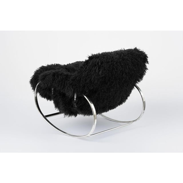 Sculptural Rocking Chair by Guido Faleschini, Italy, 1970s For Sale - Image 3 of 6