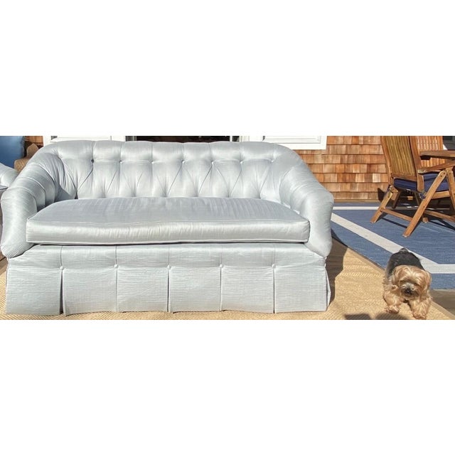 Custom Upholstered Tuscany Sofa by Duralee Meet your new centerpiece: a custom tufted sofa that channels old-world charm...