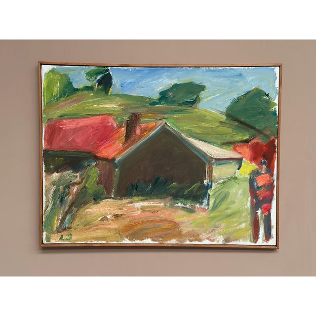 Lennart Johansson, Strandhus Äleklinta, 1983, Oil on Canvas For Sale - Image 13 of 14