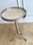 French Jansen-Style Adjustable Height Martini Table in Chrome, Brass & Marble, Circa 1970s For Sale In Chicago - Image 6 of 7