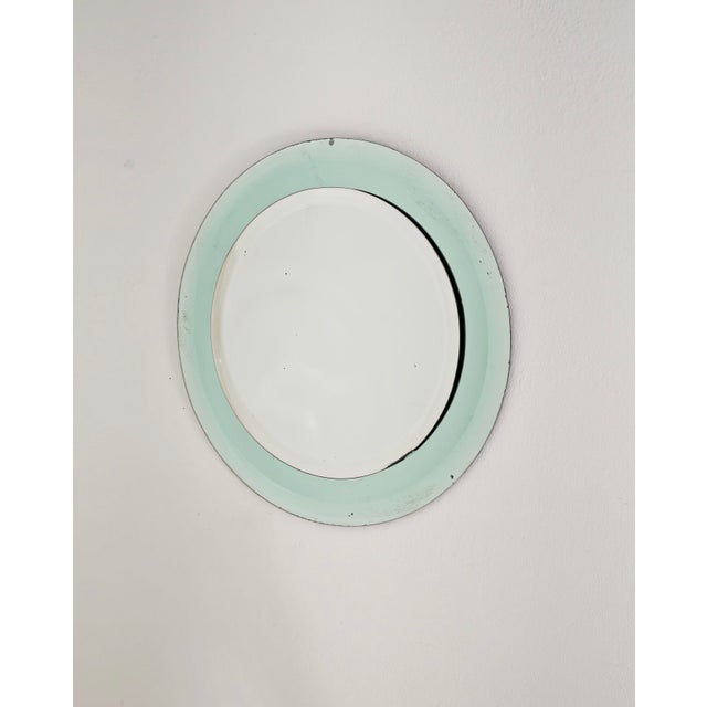 Round Crystal Wall Mirror attributed to Cristal Art, Italy, 1970s For Sale - Image 15 of 15