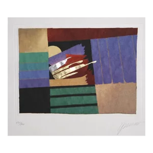 Lapis Moon II, Max Hayslette Lithograph