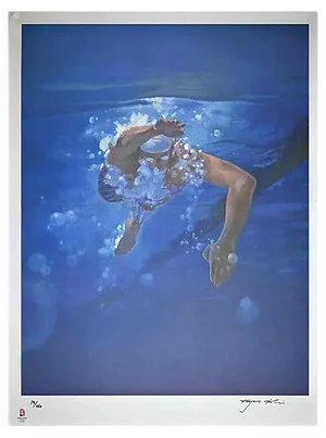 Kim Hyang, Swimmer, Original Lithograph, 2008
