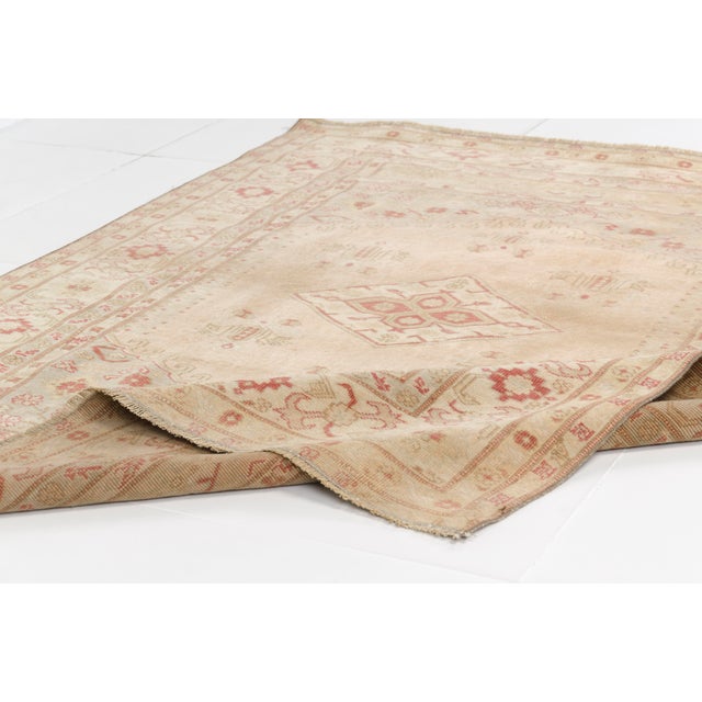 Turkish Mid 20th Century Geometric Small Home Living Rug For Sale - Image 3 of 10