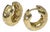 Gold-Plated 925 Sterling Silver Vermeil Hoop Earrings With Gemstones For Sale
