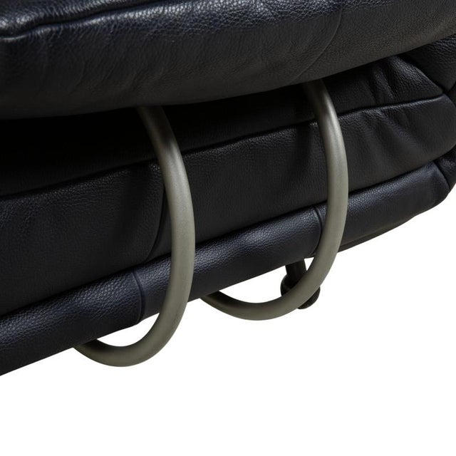 Animal Skin BMP 418 2-Seater Sofa in Blue Leather from Rolf Benz For Sale - Image 7 of 16