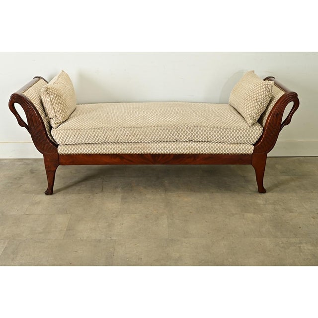 French 19th Century Empire Mahogany Daybed For Sale - Image 9 of 12
