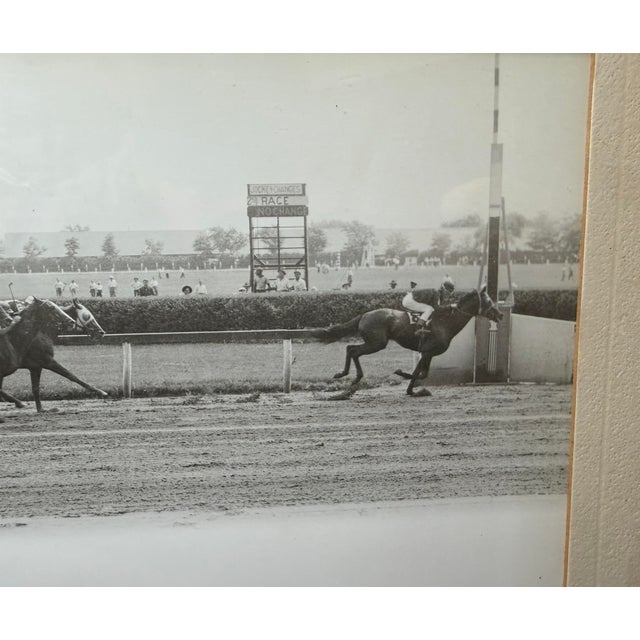 Black Vintage 47 Original Bert Morgan Dreamer Jamaica Horse Racing Jockey Photograph For Sale - Image 8 of 13