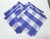 Vintage Blue & White Gingham Cotton Napkins With Fringe, Set of 6 For Sale - Image 4 of 8
