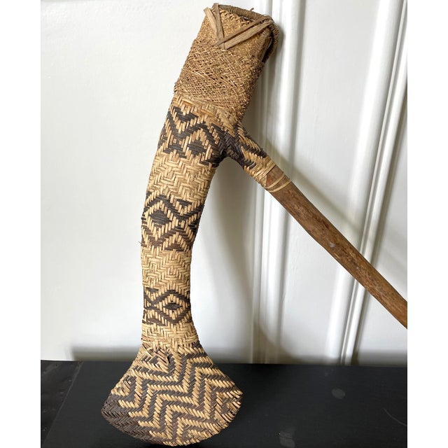 Wood Two Ceremonial Weapon from Highlands of Papua New Guinea Provenance For Sale - Image 7 of 17
