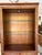 Mid-Century Modern 1970s Thomasville Oak Display Cabinet With Adjustable Glass Shelves and Brass Hardware For Sale - Image 3 of 11