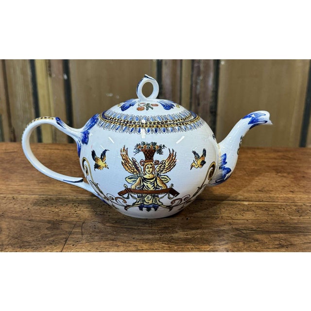 Gien Earthenware Tea and Coffee Service, 1800s, Set of 25 For Sale - Image 12 of 18