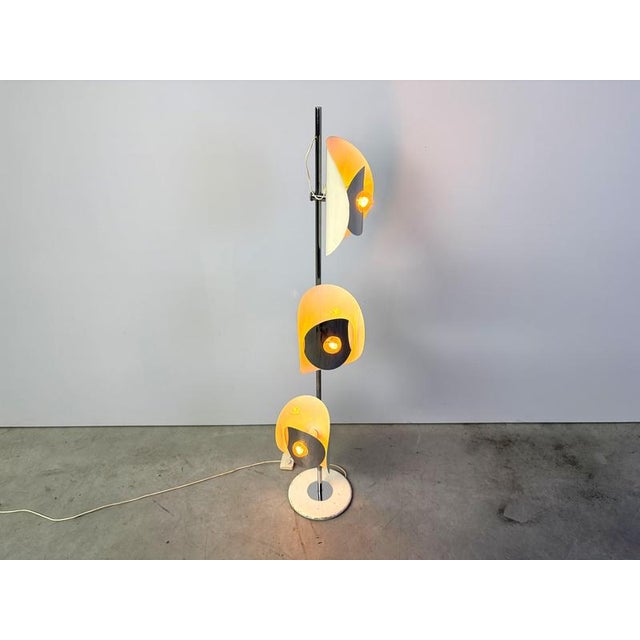 Metal Mid-Century Floor Lamp by Brevetatto, Italy, 1960s For Sale - Image 7 of 12