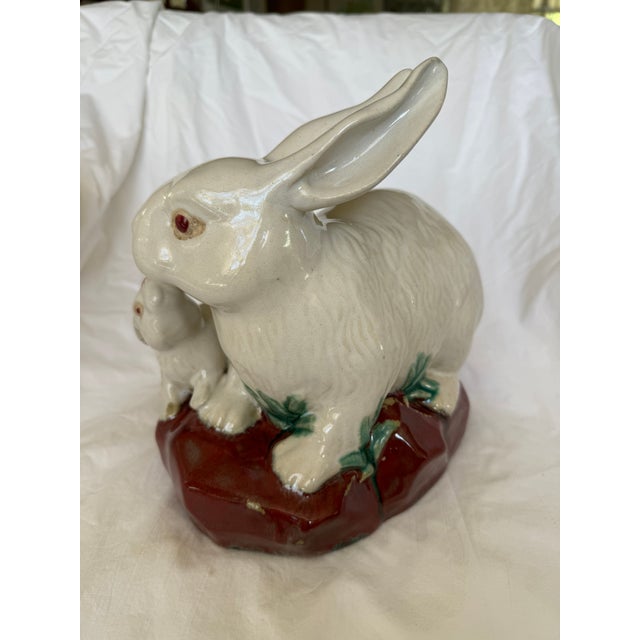 Figurative Rabbit and Bunny Sculpture For Sale - Image 3 of 7