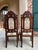 Pair Antique French Dining Chairs Renaissance Carved Oak Black Forest C1880 For Sale - Image 11 of 18