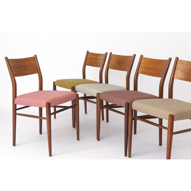 Vintage German Chairs from Lübke, 1960s, Set of 5 For Sale - Image 3 of 10