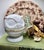 Fenton Art Glass Company Fenton Milk Glass Owl Decision Maker Fortune Spinner Ring Holder. For Sale - Image 4 of 12
