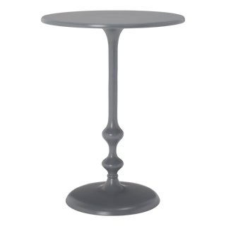 Hydra Round Side Table in Dark Grey For Sale