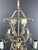 1940 Mid Century Modern Metal with Crystals Chandelier For Sale - Image 9 of 12
