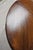 Wood Antique Mahogany Demilune Flip Top Console Game Table With Hidden Drawer For Sale - Image 7 of 13