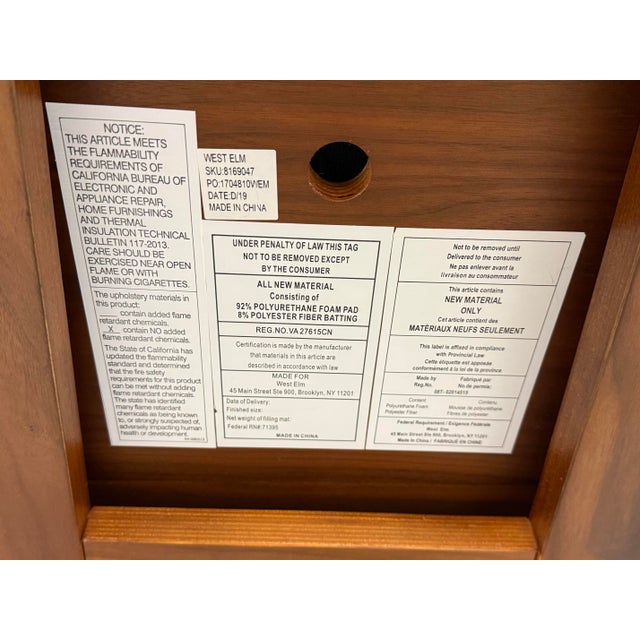 West Elm Paulo Bent Ply Leather Chair For Sale - Image 12 of 12