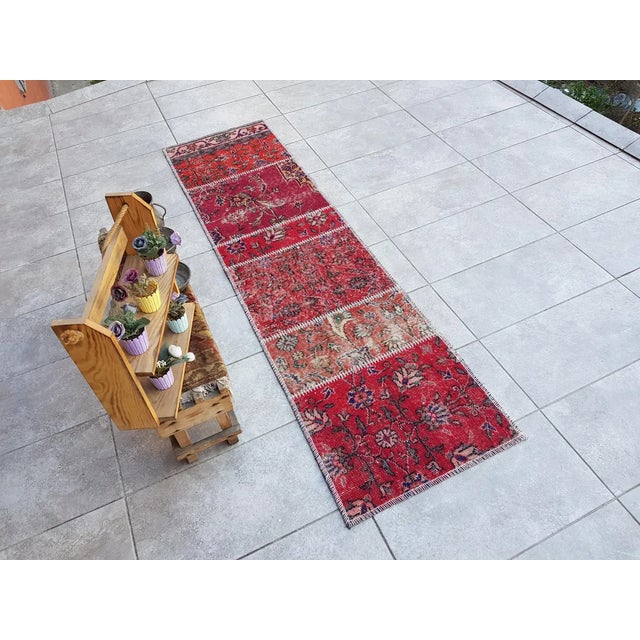 Decorative Vintage Wool Handmade Rug For Sale - Image 6 of 10