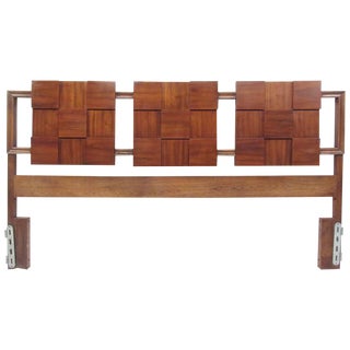 Mid-Century Modern Brutalist King Size Headboard For Sale