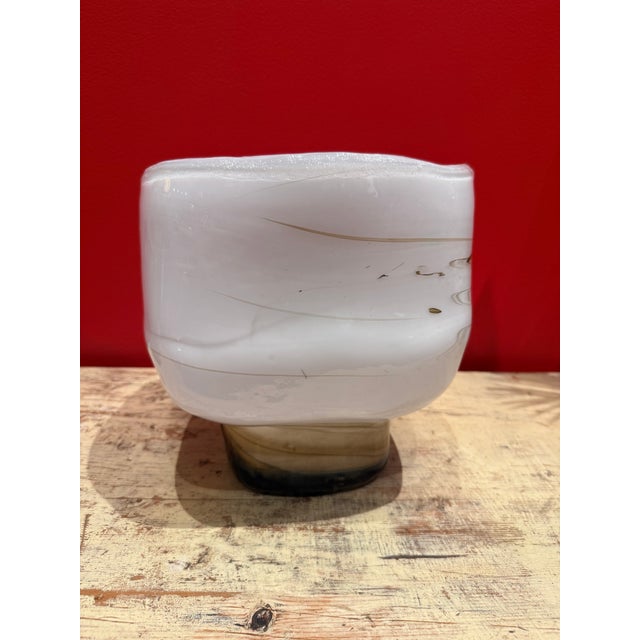 Unique Holmegaard Per Lutken Glass Vase For Sale - Image 4 of 5