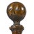 1960s Pair of Fire Dogs Andirons With Hammered Texture and Cannonball Crown For Sale - Image 5 of 8
