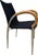 1980s Set of 6 Mid Century Chrome and Wood Dining Chairs For Sale - Image 5 of 18