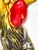 Dark Green Vintage Ries Japan Hand Painted Ceramic Rooster Figurine For Sale - Image 8 of 8