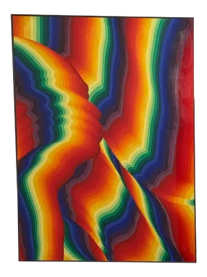 Late 20th Century Rainbow Night 7 by Ay-O, Japan 1970