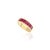 Not Yet Made - Made To Order Baguette Cut Natural Ruby Engagement Band Ring in 18k Solid Yellow Gold Size 5 For Sale - Image 5 of 5