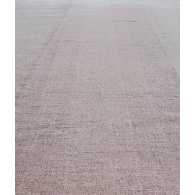 Nepalese Modern Rug in Pink and White 7'9 X 12'3 For Sale - Image 10 of 13