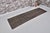1950s Authentic Vintage Turkish Runner, Dark Charcoal Minimalist Wool Textile For Sale - Image 5 of 10