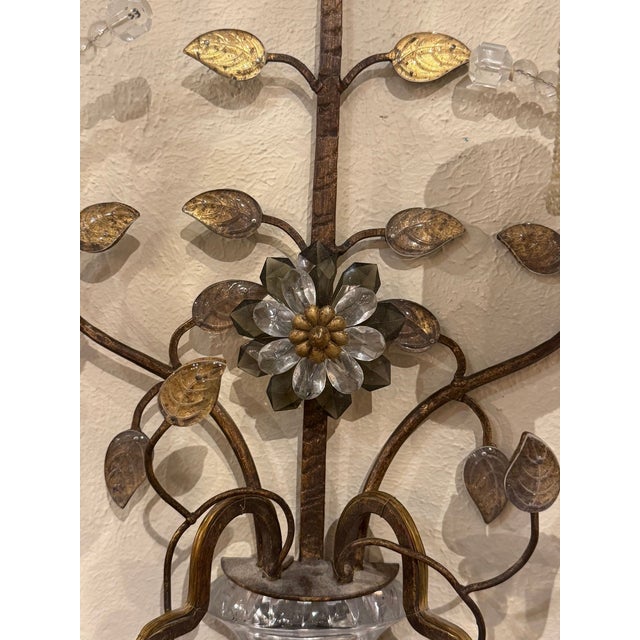 Pair of Italian Banci Firenze Bagues Style Sconces For Sale - Image 4 of 8